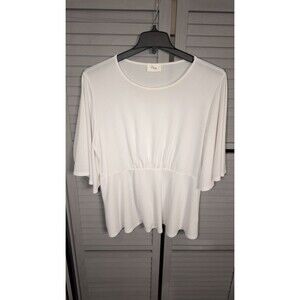 Verxy White 2x Blouse Women's